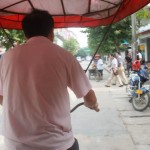 Taking a trishaw ride