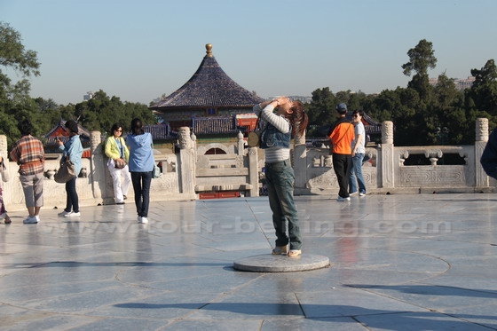 The Heavenly Central Stone in the heart of the circular mound.