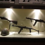 The Soviet Army’s Helmet and PPSh41 rifles
