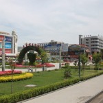 The heart of the city of Linxia, the most commercial area.