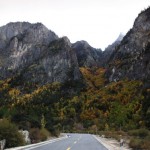 The landscape along the roadside is particularly beautiful