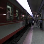 The orange coloured train looked much safer and more reliable