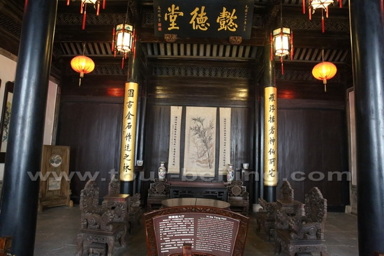 The traditional hall in Zhang Family’s house