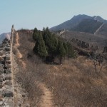 The wall leads to the east and reaches Shanhaiguan Pass as its eastern tip.