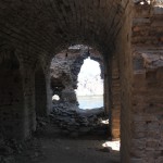 We are insidet the first tower on the south section of Xifengkou Great Wall.