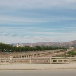We were leaving from Linxia and saw goodbye to the Daxia River.