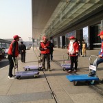 the porters from Red Cap Service are waiting for business