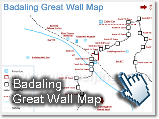 Badaling Great Wall Map