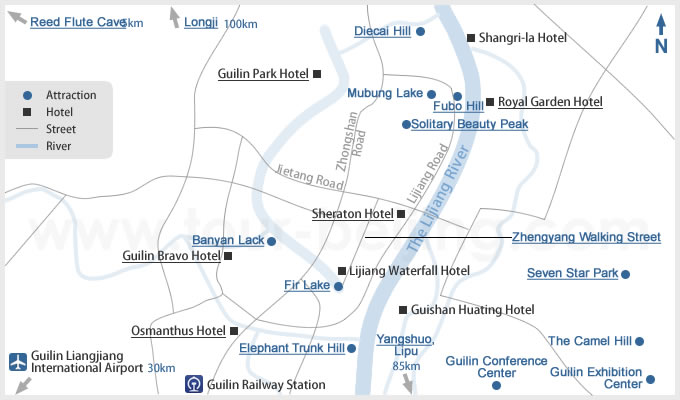 Guilin City Map