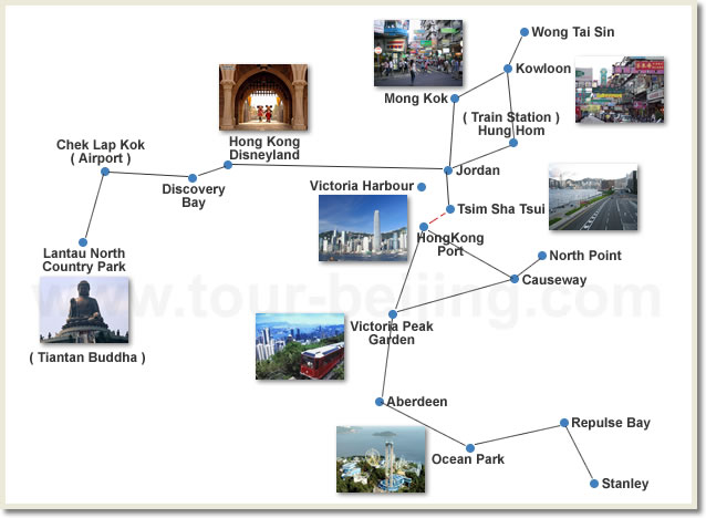 Hong Kong Tourist Map