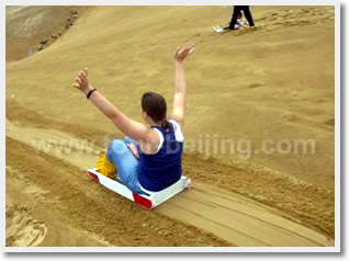 sand sliding for one times