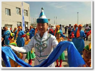 a welcoming ceremony