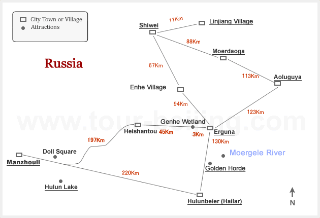 Sketch Map of Inner Mongolia ( Around Hohhot )