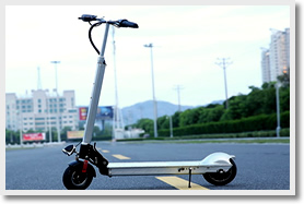 We use Sheng Te Brand E-kick Scooters.