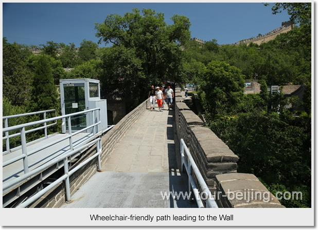 Wheelchair-friendly path leading to the Wall