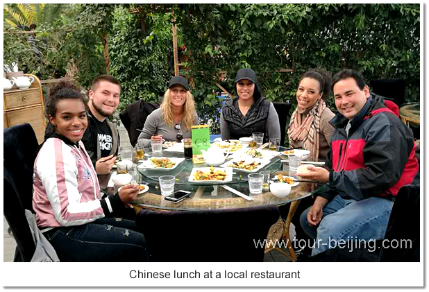 Chinese lunch at a local restaurant