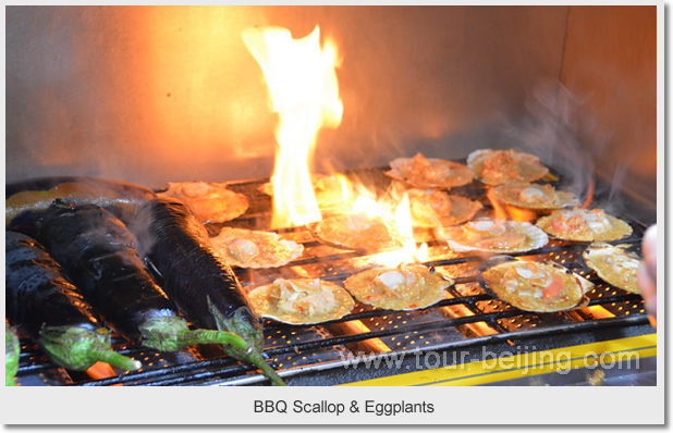 BBQ Scallop & Eggplants