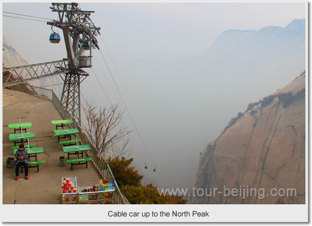 Cable car up to the North Peak