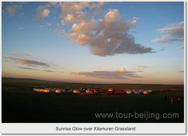 Sunrise Glow over Xilamuren Grassland