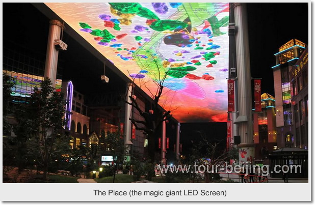 The Place (the magic giant LED Screen)