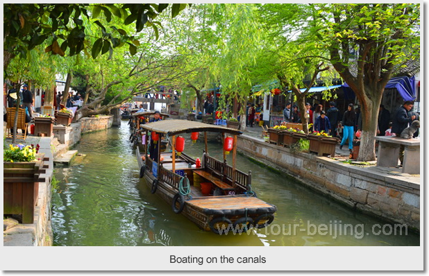 Boating on the canals