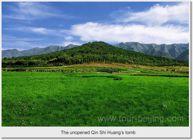  The unopened Qin Shi Huang's tomb