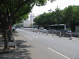 The Road in front of the hotel