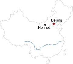 Hohhot Beijing Map