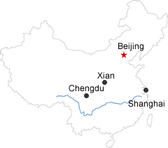 Beijing Xian Chengdu Shanghai Map