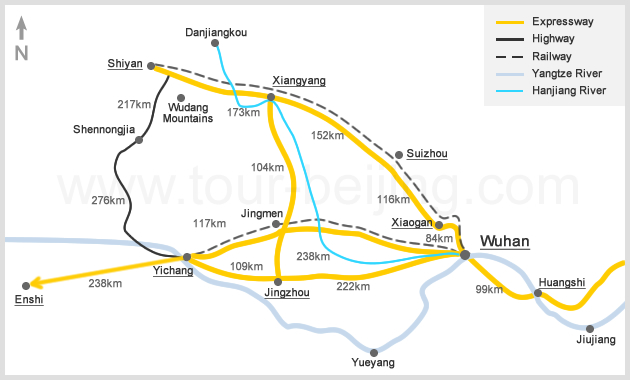 Hubei Map