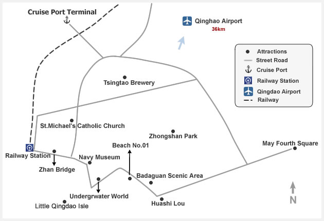 Qingdao City Map