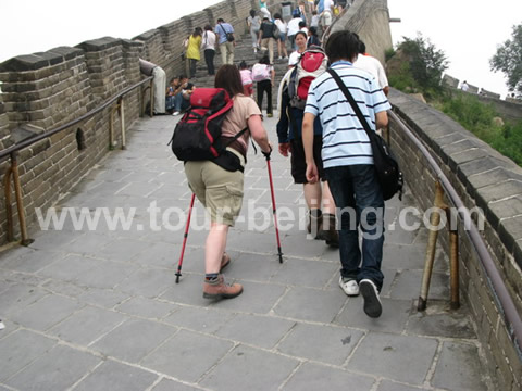 Mr. Chen Rong guides us to hike ahead. The couple is well armed and equipped.