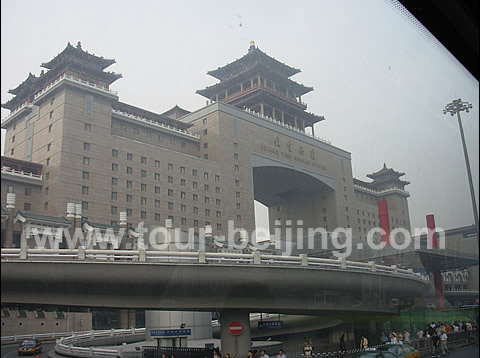 Beijing West Railway Station in the morning