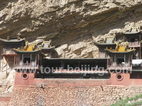 A close look at the left section ( a buddhist temple )