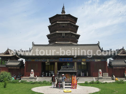 The Yingxian Wooden Pagoda is actually a buddhist temple