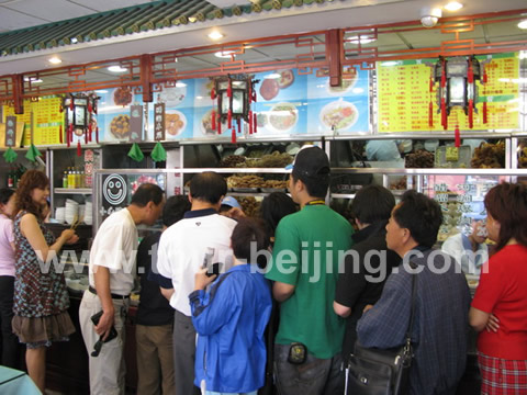 Line up for the snacks