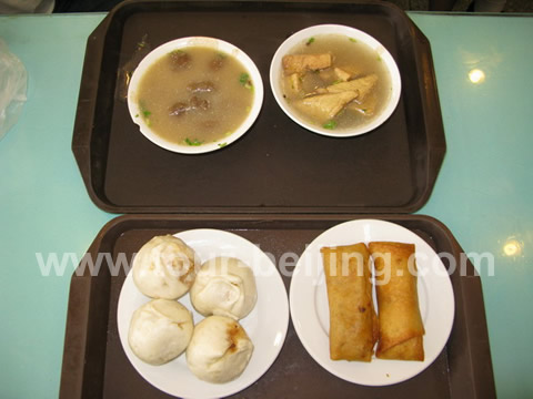 The snacks we ordered that day