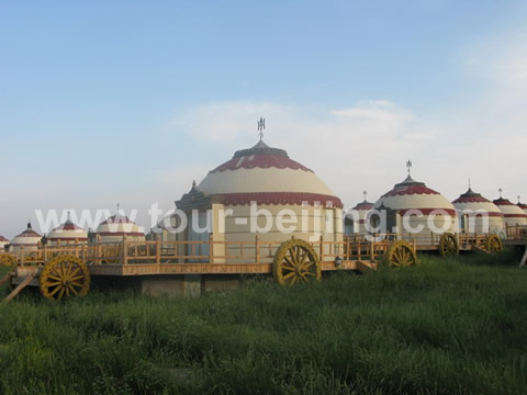 Yurts, Food and Shopping at Gegentala Grassland