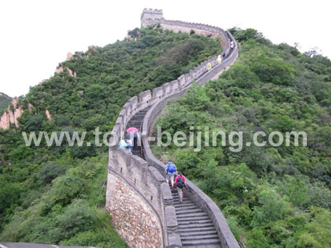 Charging for the highest tower on the west semicircle of the Juyongguan Pass Great Wall