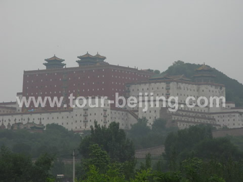 The distant overall view of Little Potala Palace