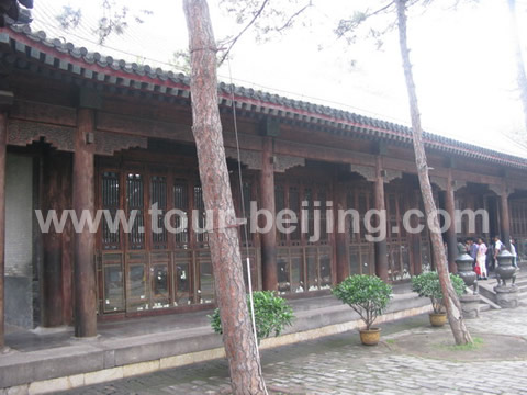 The Hall of Frugality and Simplicity ( Dan Bo Jing Cheng ) as the main building of the palace built