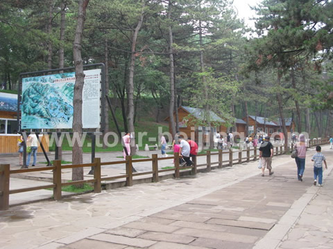 the bus station for the mountain ride