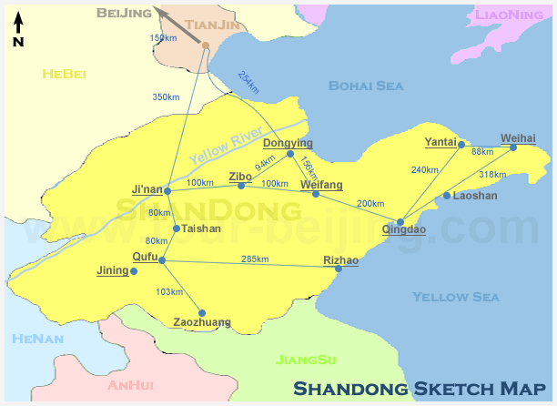 Shandong Map