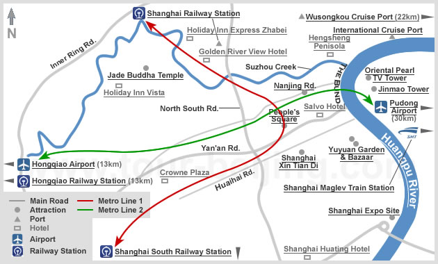 Shanghai Tourist Map