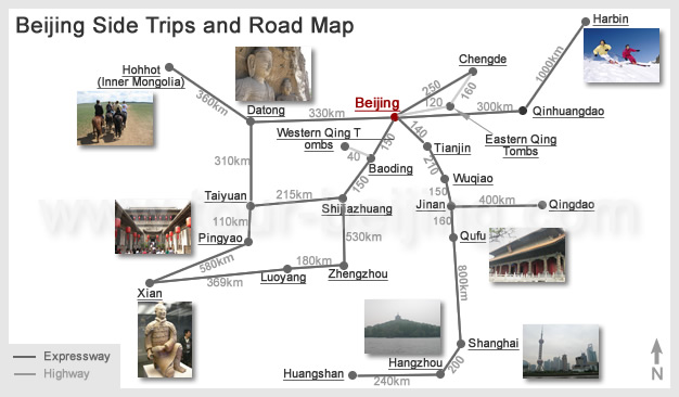 Beijing Side Trips and Road Map