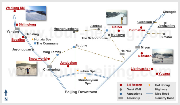 Beijing Ski Map