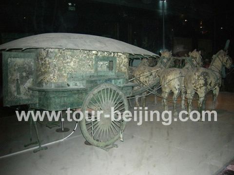 Bronze chariot and horses of Emperor Qin Shi Huang