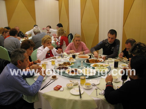 People were enjoying their dinner at Lily Hotel