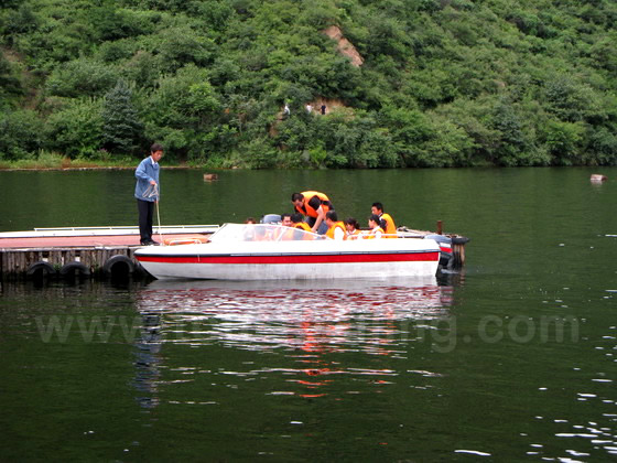 Boating on the lake