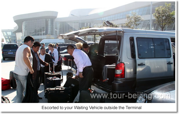  Escorted to your Waiting Vehicle outside the Terminal
